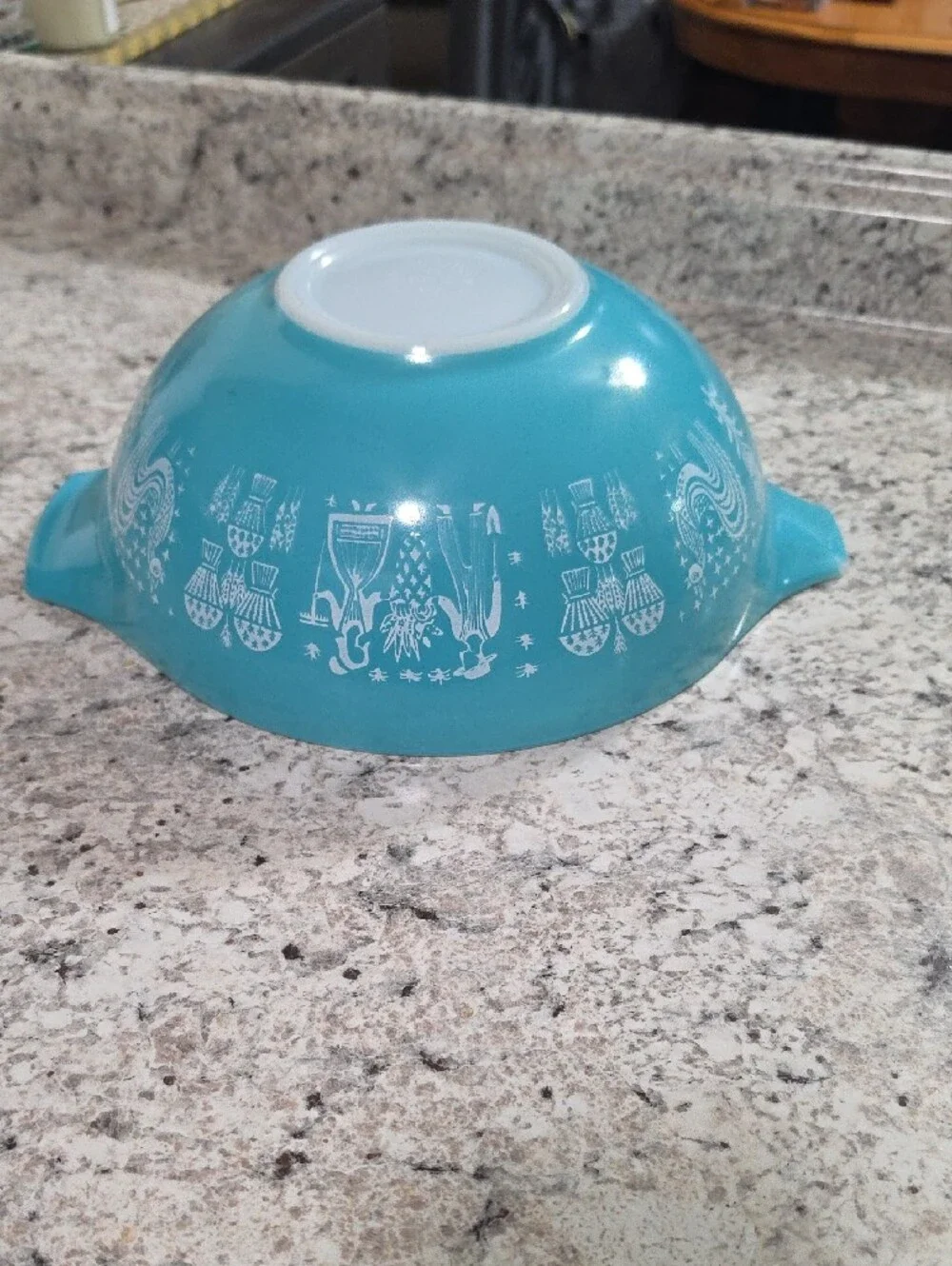Pyrex Turquoise Amish Butterprint Mixing Bowl 444